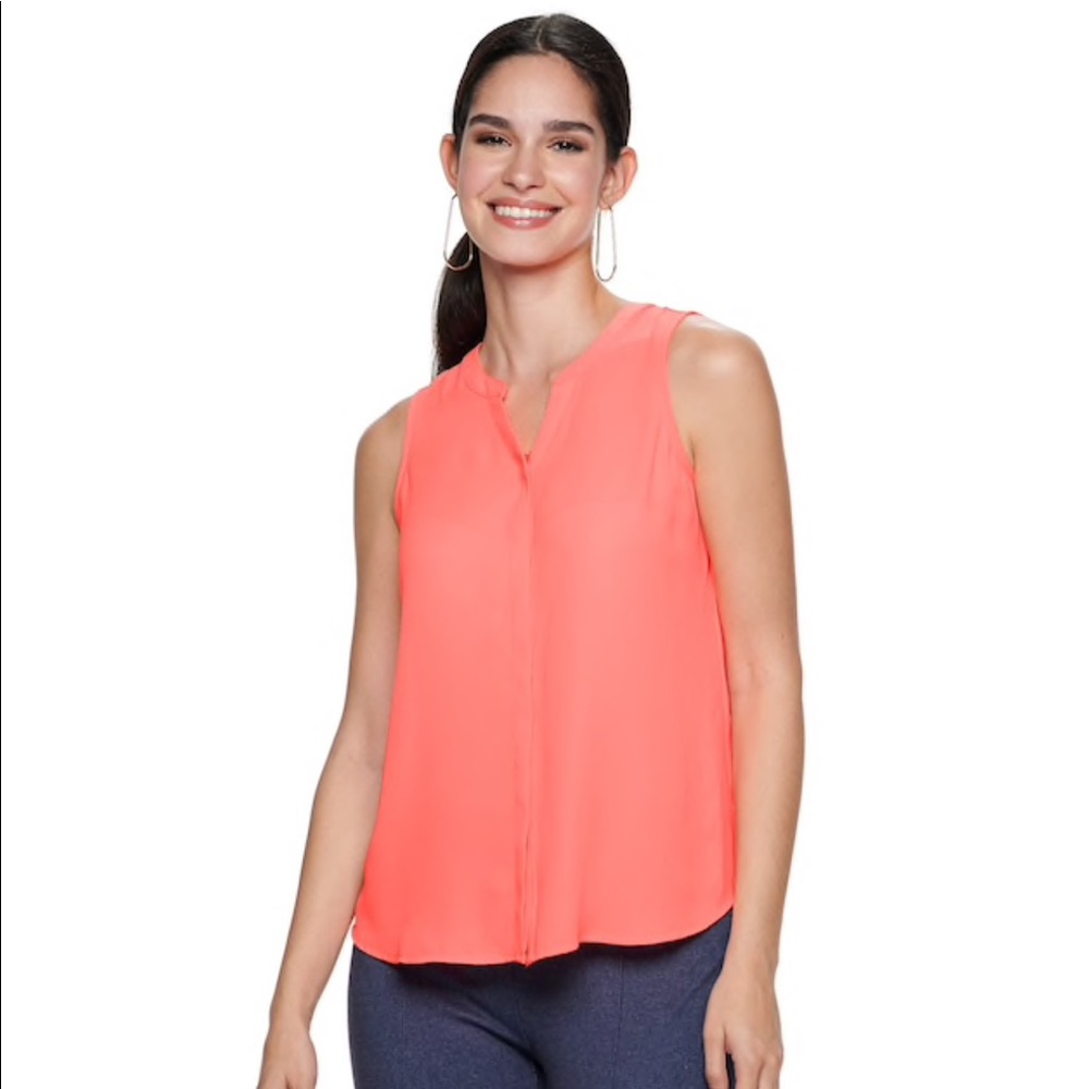 Sleeveless tank blouse